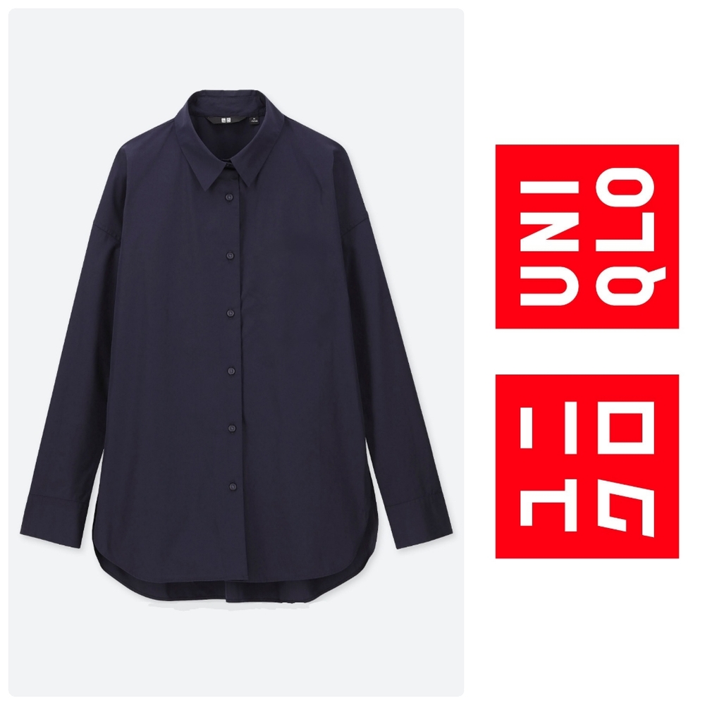 UNIQLO Broadcloth Long Sleeve Shirt